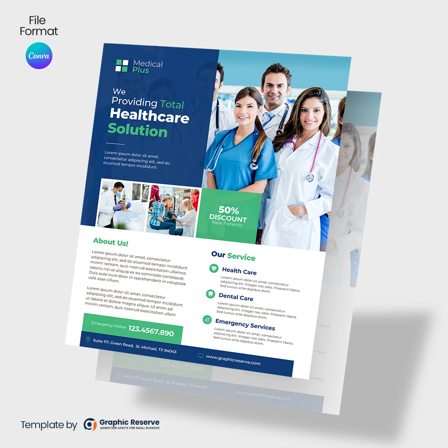 Medical Flyer Design Template - Editable in Canva