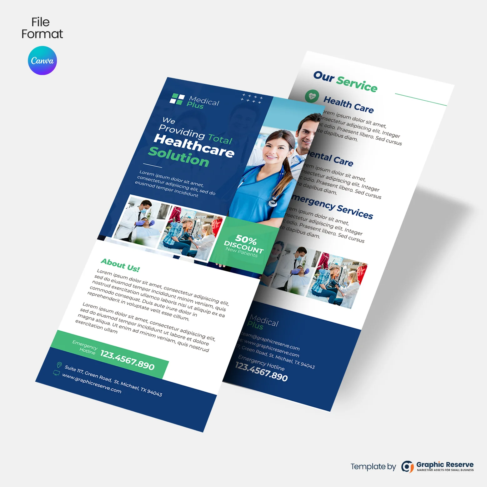 Custom Medical-Rack-Card-DL-Flyer-Design