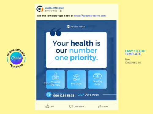 Medical Social Media Post Template