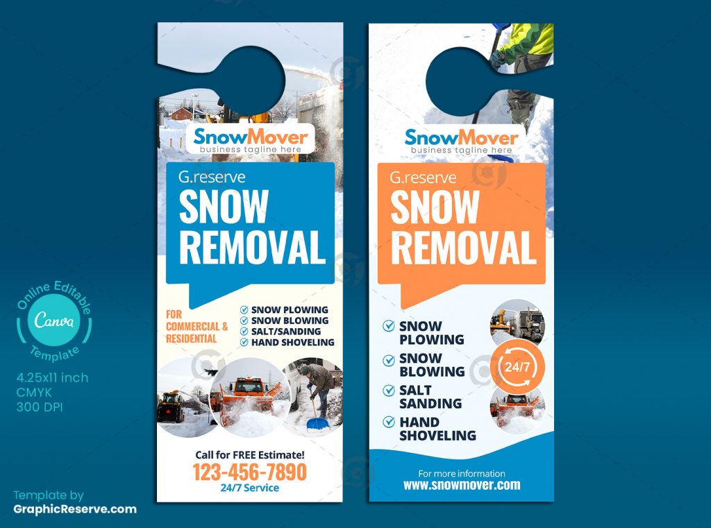 Snow Removal Door Hanger Design