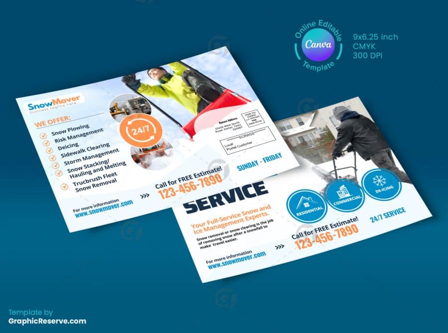 Snow Removal Service EDDM Design Back