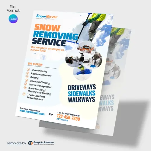 Snow Removing Service Flyer