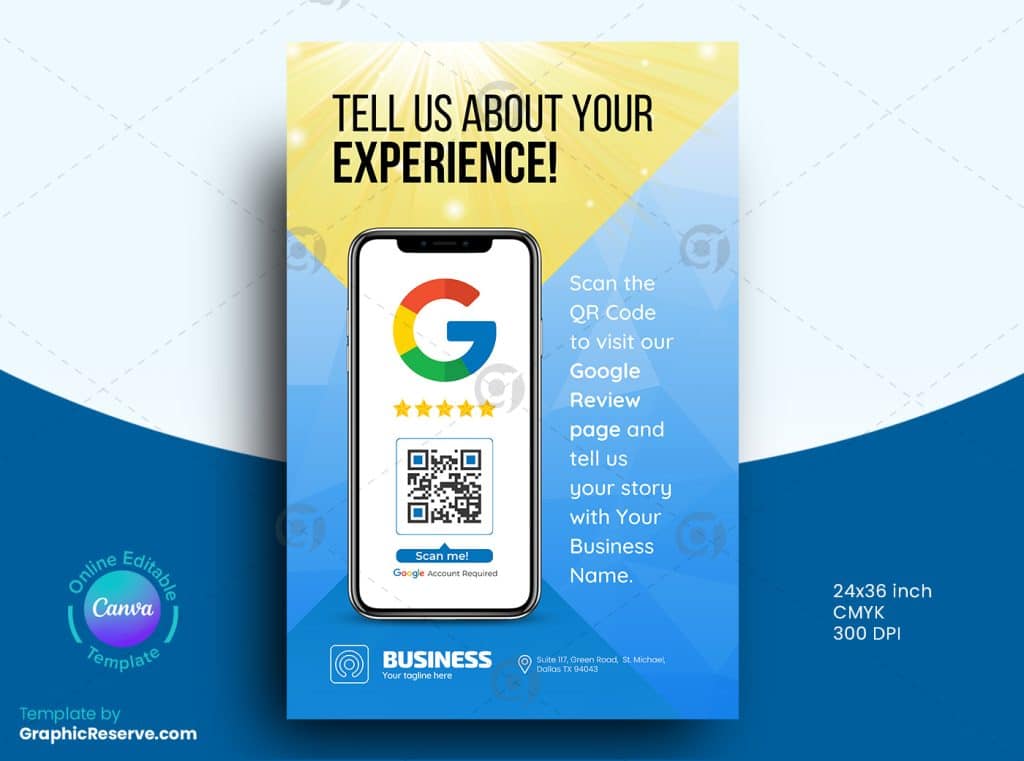 Google Review Poster Design