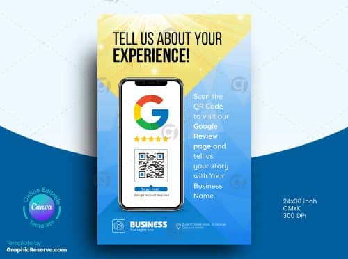 Google Review Poster Design