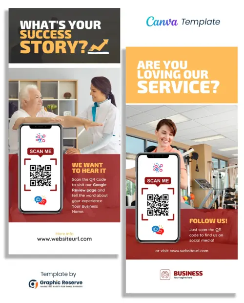 Medical Review Rack Card Canva Template