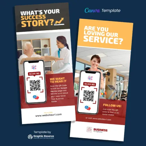 Medical Review Rack Card Canva Template