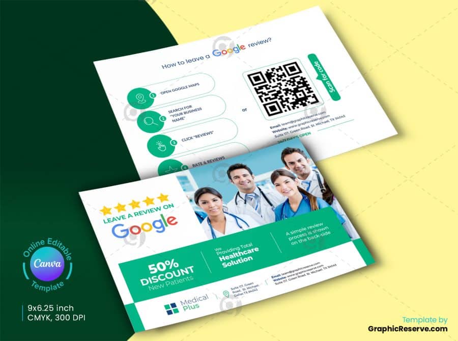 Medical Review Postcard Design 1