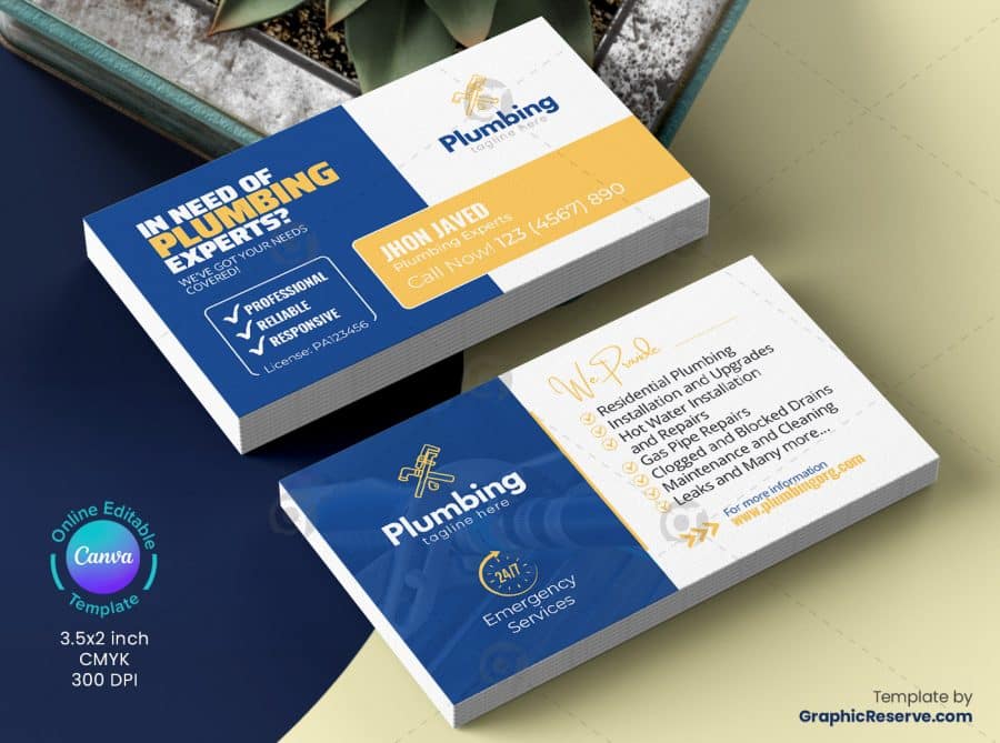Plumbing Business Card