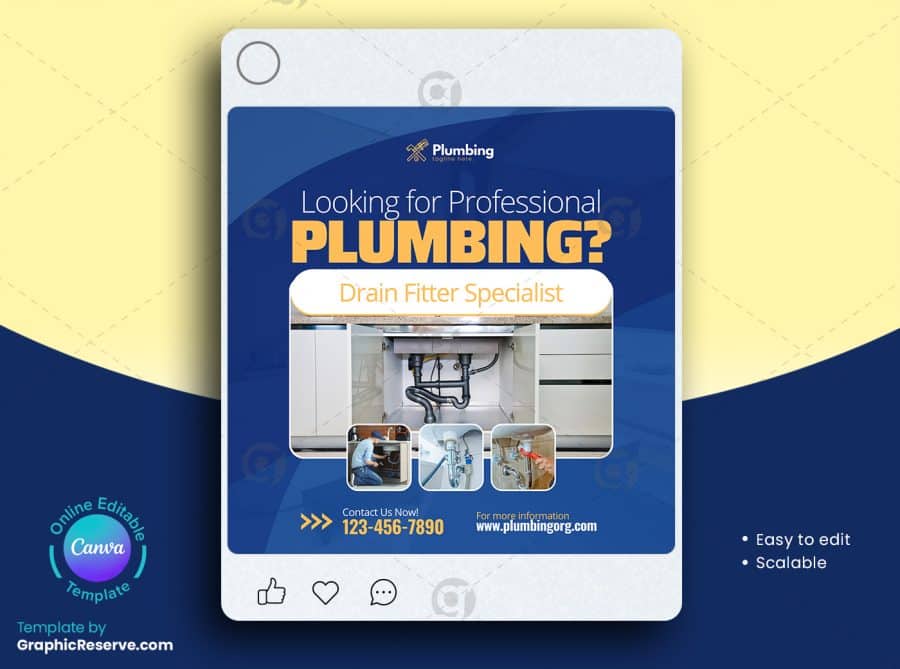 Plumbing Service Social Media Post 2