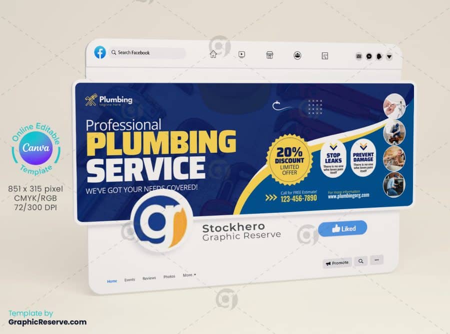 Professional Plumbing Facebook Cover