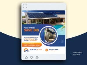 Save Big with Solar Social Media Post Template