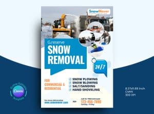 Snow Removal Flyer Design