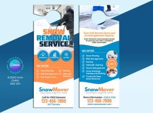 Snow Removal Service Door Hanger