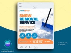Snow Removal Service Social Media Post