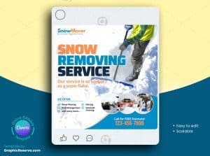 Snow Removing Service Instagram Post 1