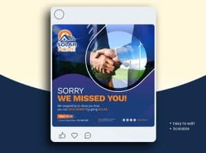 Solar Social Media Post Template 1
