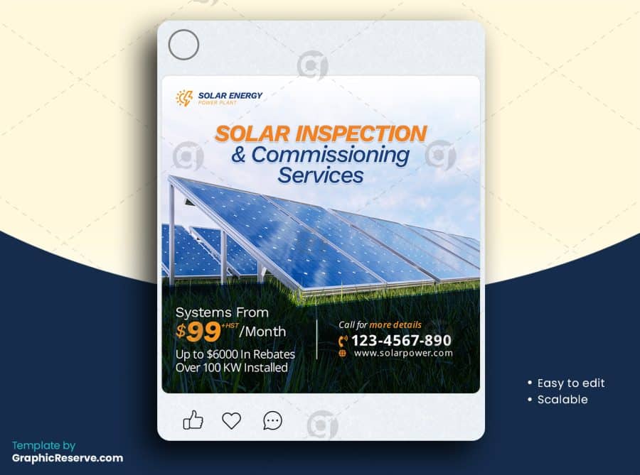 Solar Social Media Post Template v1