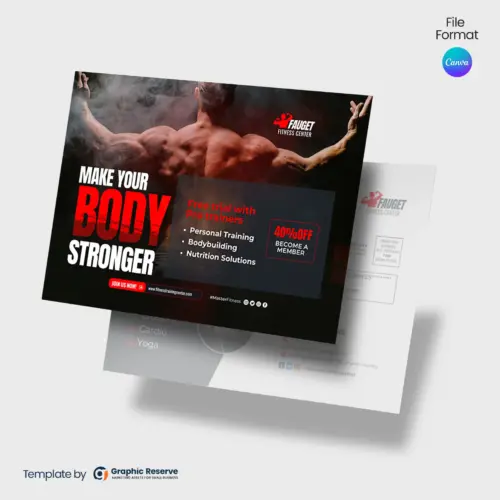 Body Fitness Gym EDDM (Canva file)