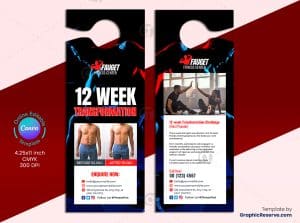 Body Transformation Door Hanger
