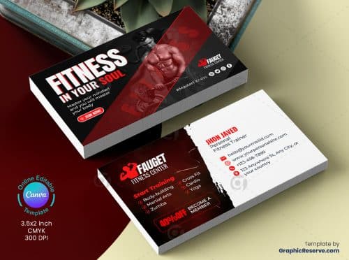 Body building Business Card