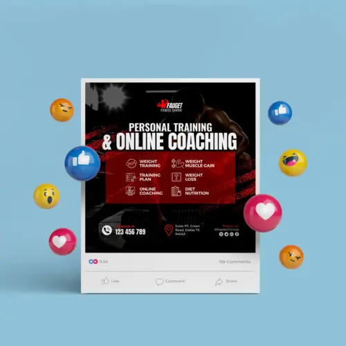 Customizable Gym Fitness Social Media Banner Templates