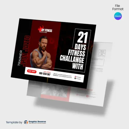 Fitness Trainer EDDM (Canva file)