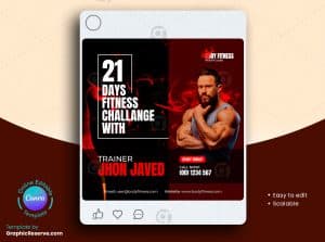 Fitness Trainer Instagram Post