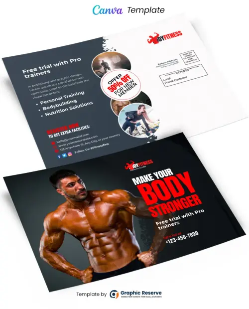 Gym EDDM Mailer (Canva file)