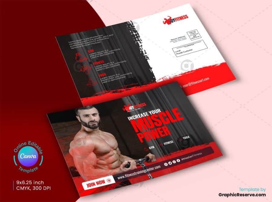 Gym EDDM Postcard