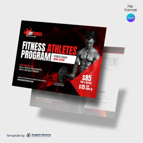 Gym Pricing Direct Mail EDDM Postcard (Canva file)