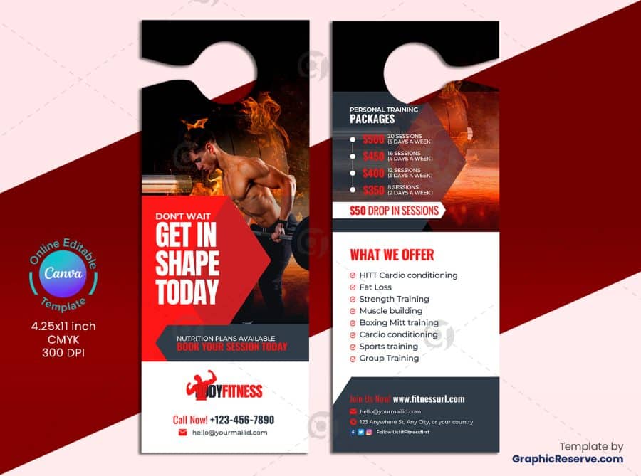 Gym Pricing Door Hanger