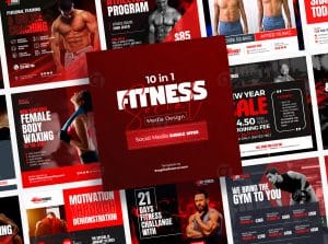 Gym Social Media Banner Bundle