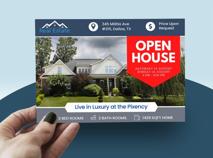 Real Estate Open House EDDM Postcard