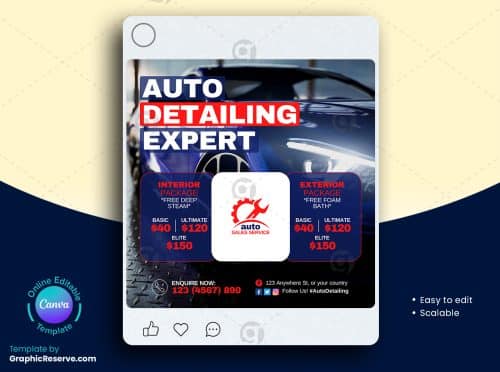 Auto Detailing Expert Instagram Post