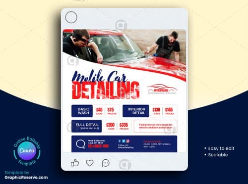 Car Detailing Social Media Banner