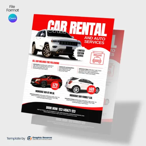 Car Rental Flyer (Canva Template)