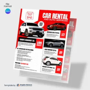 Car Rental Flyer Design (Canva Template)