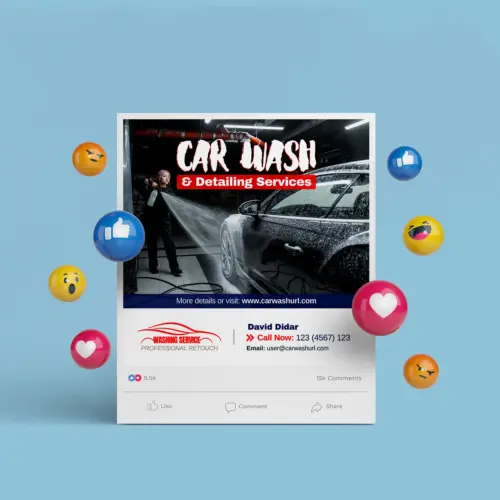 Car Wash & Detailing Instagram Post (Canva Template)