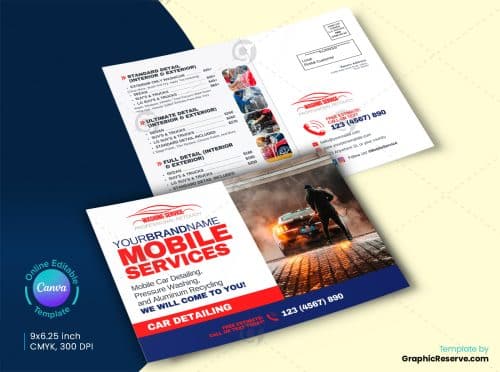 Mobile Car Wash Direct Mail EDDM Front