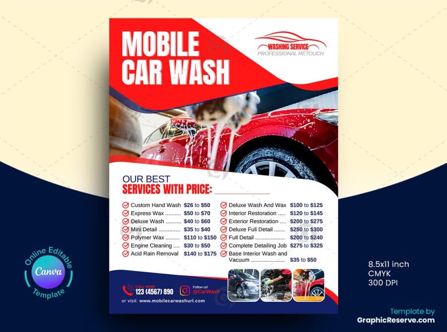Mobile Car Wash Flyer