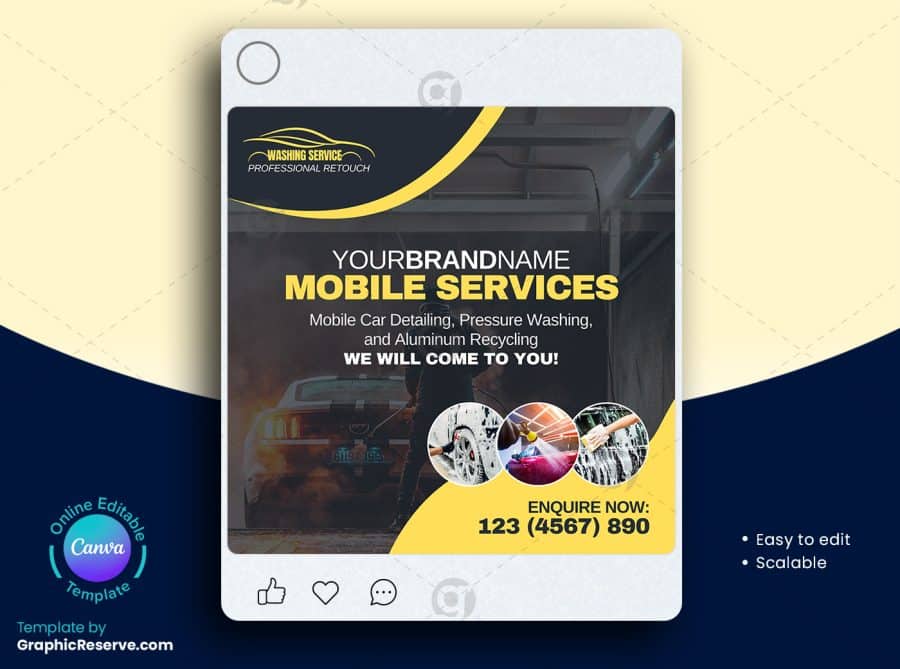 Mobile Car Wash Instagram Post
