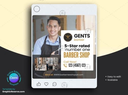 BarberShop Digital Marketing Web Banner