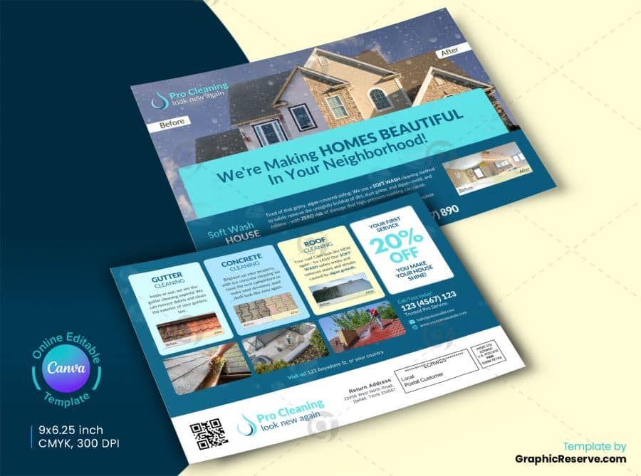 Cleaning Service EDDM Mailer Back