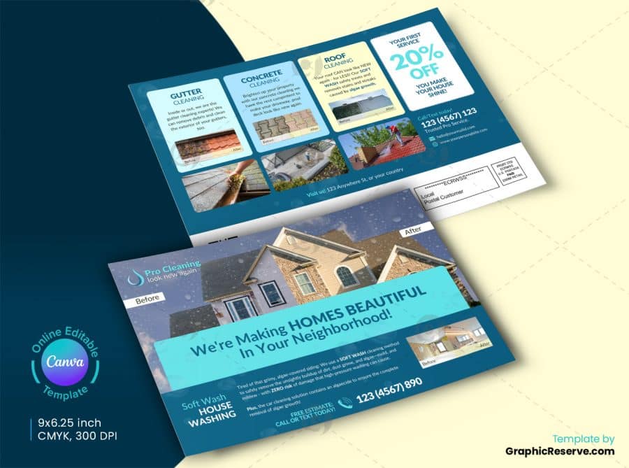 Cleaning Service EDDM Mailer Front