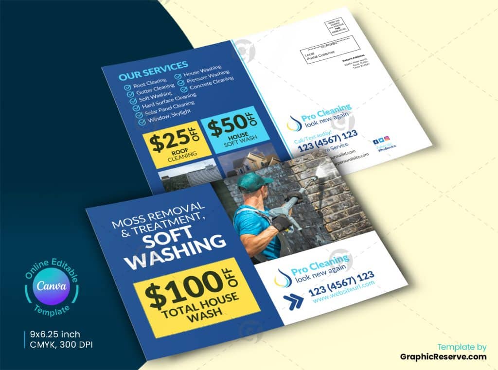 Cleaning Service EDDM Postcard Front