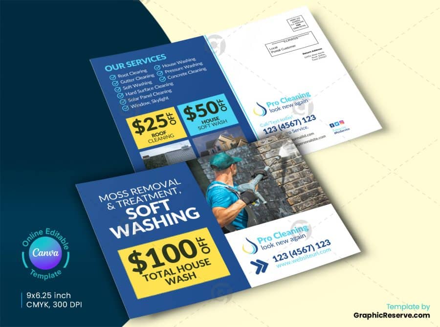 Cleaning Service EDDM Postcard Front