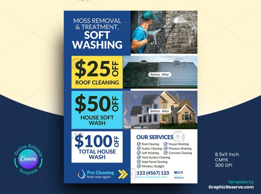Cleaning Service Flyer Design 2v