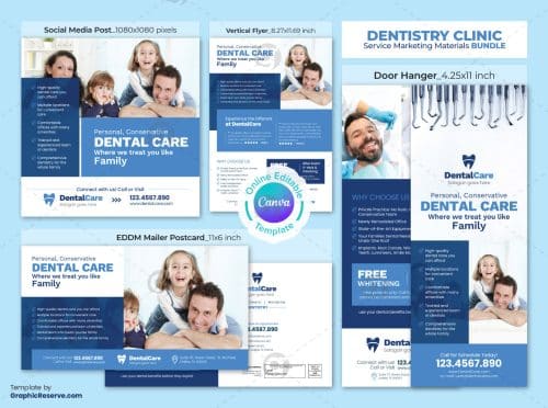 Dental Service Marketing Material Bundle