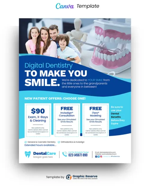 Digital Dentistry Flyer (Canva Template)