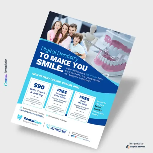 Digital Dentistry Flyer (Canva Template)